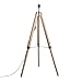 Produktbild Qazqa - Industrie I Vintage I Stehleuchte I Stehlampe I Standleuchte I Lampe I Leuchte im Landhausstil Holz ohne Lampenschirm - Stativ I Wohnzimmer I Schlafzimmer - Länglich - LED geeignet E27