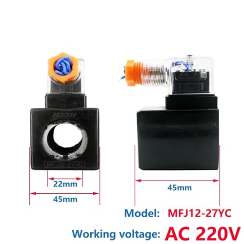 Électrovanne hydraulique AC220V : résorbez les pannes de bobine 19mm - 3