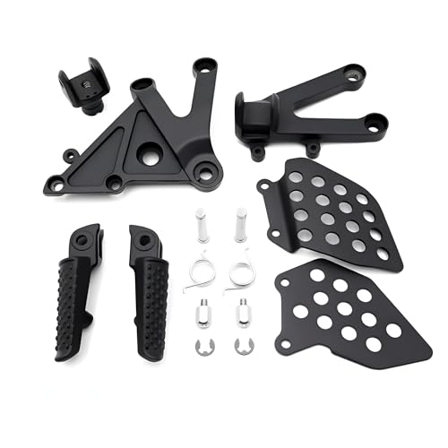 Image of Motorcycles Front Footpegs Footrest Bracket for Honda CBR600RR CBR 600RR 2003-2006 2004 2005 Matte Black