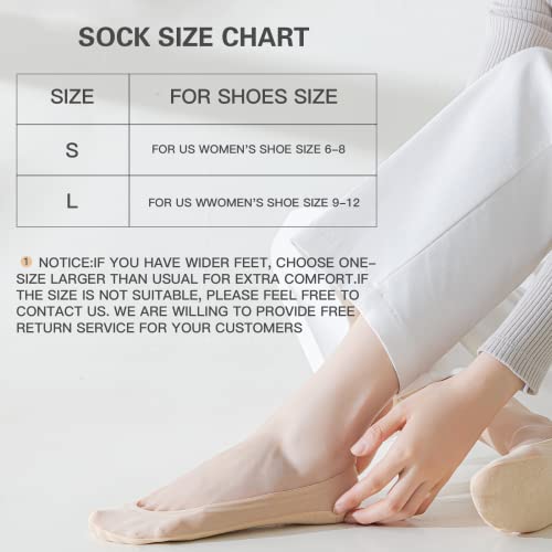 Caudblor 9 Pairs Women's No Show Liner Socks-Low Cut Invisible Socks For Cool Summer, Size 5-12 #TOP1