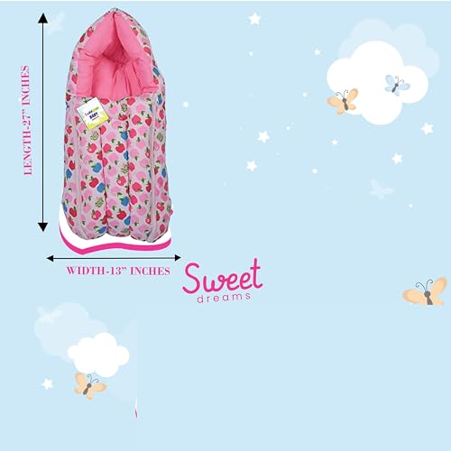 Image of Toddylon Flat Bed Baby Bed New Born Baby Bedding Set | Mosquito Net | Carry Bag | Mattress | Carry Bag | Essentials Combo | Cotton | Infants | Baby Boys & Baby Girls | Beds (0-6 Months) (3PCS Set)