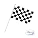 Kind Girl 50 Pack Checkered Flag Racing Flag Hand Held Stick Flags, Black & White Checkered Flag Racing Pennant Banner Flags,Decorations Supplies for Racing,Race Car Party,Sport Events,Kids Birthday