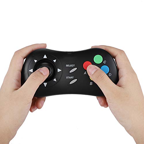 Mini Wired Gamepad Game Console Controller for SNK NEOGEO Gamepad Wired(Black)