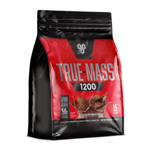 Image of BSN True-Mass Weight Gainer Protein Powder, Choc Milkshake, 15 SRV, 10.38 Pound (Pack of 2)