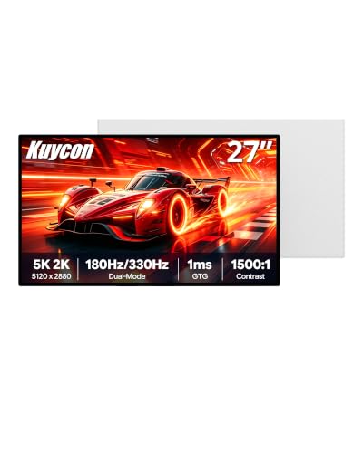 Image of P27Z 27'' 5K Glossy Monitor, Dual Mode Monitor UHD 180Hz / FHD 2K 330Hz, IPS Panel, 10-Bit Color, 99% sRGB, 98% DCI-P3, 218PPI, HDR, 1ms, 1500:1 (Minimalist - Without Stand)