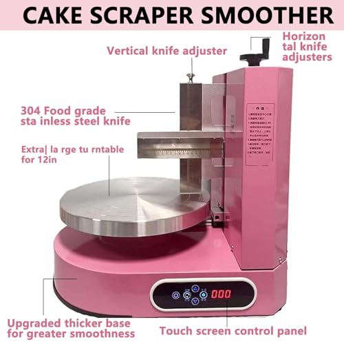 Macchina per glassa per Torte, Macchina elettrica per Decorare Torte, spalmatore di Crema a velocità Regolabile per Cottura Professionale e spalmatura di Torte