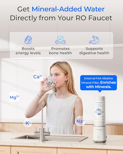 Image of Waterdrop X12-Plus Dual Flow RO Water Filter System, Alkaline Mineral pH+ | 1200 GPD Under-sink RO System, 12-Stage Filtration Tankless RO, Dual Flow Faucet (RO & Mineral Water), BPA-Free