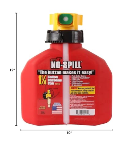 No Spill 1.25 Gallon Gas Can