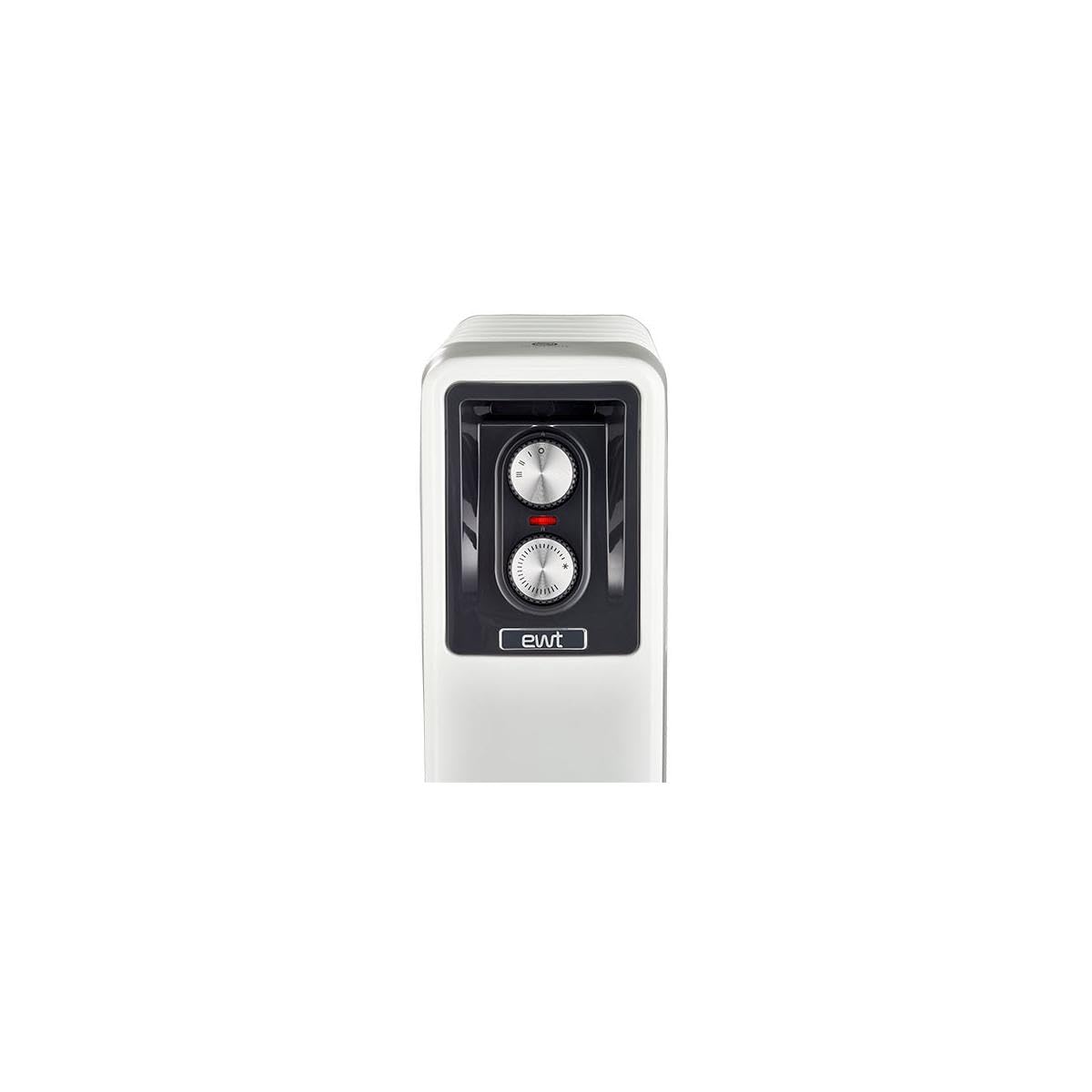 ewt Öko-Radiator NOC eco 15M, Zusatzheizung für kleine Räume, inkl. 3 Heizstufen, mobil dank Rollen & Griffmulden, Heizung mit Rippenaufbau für gleichmäßige Wärme, 1500 W, Weiß