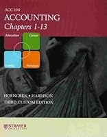 Accounting Chapters 1 - 13 ACC 100 - Strayer University 053648595X Book Cover
