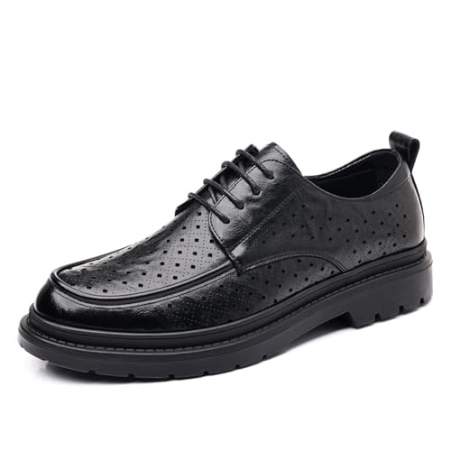 Dress Shoes for Men Lightweight Breathable Lace Up Wedding Shoes Casual Modern Business Formal Oxfords Shoes Classic Modern Formal Leather Shoes Loafers