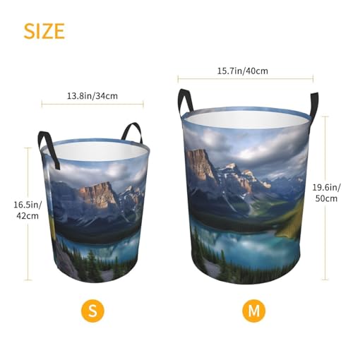 Panier à linge autonome avec poignées pliable grand bac à linge imperméable M - 6