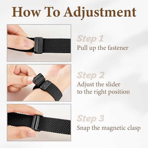 Braided Stretchy Magnetic Bands Compatible for Apple Watch Band Women Men by Butifacion - Used condition - Image 2