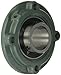 NTN UCFCX14D1 Medium Duty Piloted Flange Bearing, 4 Bolts, Setscrew Lock, Regreasable, Contact and Flinger Seals, Cast Iron, 700mm Bore, 7-31/64" Bolt Hole Spacing Width, 8-3/4" Height, 11129lbf Static Load Capacity, 14838lbf Dynamic Load Capacity