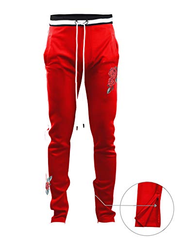 Image of SCREENSHOT Screenshotbrand Mens Hip Hop Slim Fit Track Pants - Athletic Jogger Bottom with Side Taping