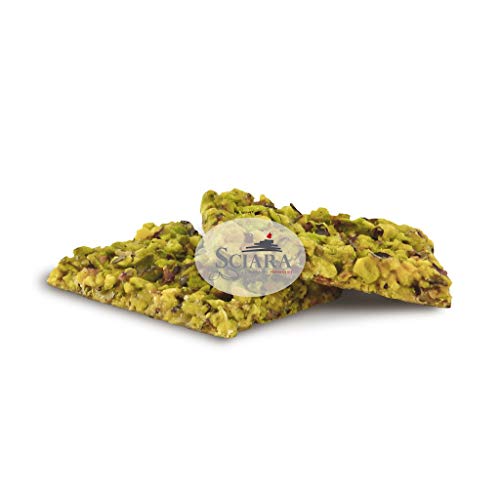 Sciara | Sicilian Pistachio Brittle | Premium Quality Pistachio From Bronte, Italy | Pack Of 10 Bars | 90G (3.17 Oz) #TOP1