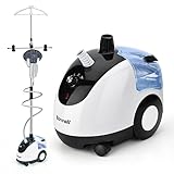 TICWELL Professional Steamer for Clothes Garment steamer Fabric steamer 4 Steam levels Adjustment Fast Heating Continuous Steam Self-cleaning Function Heavy Duty Clothes Steamer with 2.4L Water Tank