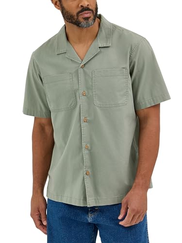 Wrangler Authentics Men's Short Sleeve Camp Shirt