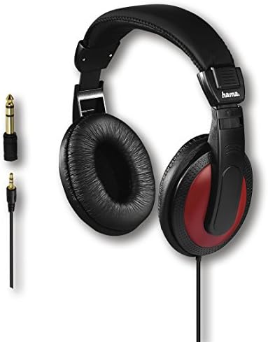 Hama Basic 4 Music Wired Headphones, Over-Ear, 2m Long Cable, black