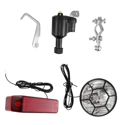 KICHOUSE Versatile Biking Lighting Friction-Powered Bikes Light Set Includes Front Rear Lights Turn Signals for of Bicycles