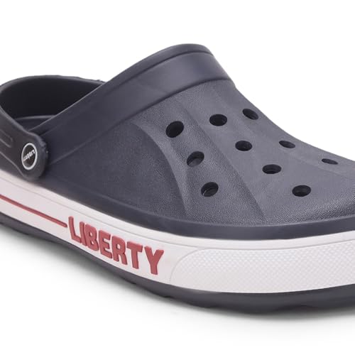 Image of Liberty A-HA LITEWALK Clogs for Men Black, Navy Blue, Green, Grey, Blue, Khaki & Off White | Casual Slip-On Slingback Clog for Walking & Outdoor Use
