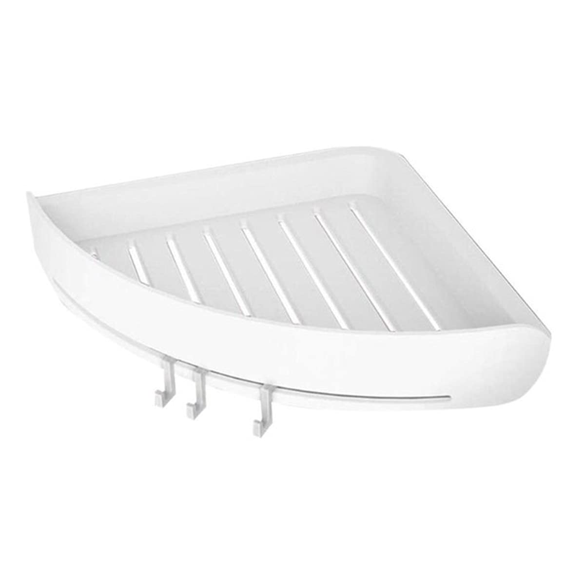 ZTBH Bathroom Shelves Bathroom Corner Shelf, Wall Mounted Shower Caddy Rack Bathroom Organizer (Color : White)