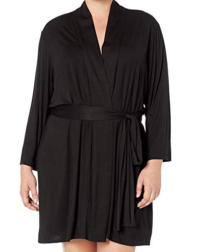 Natori Womens Feathers Knit Bathrobe, Black, Xx-Large Us #TOP22