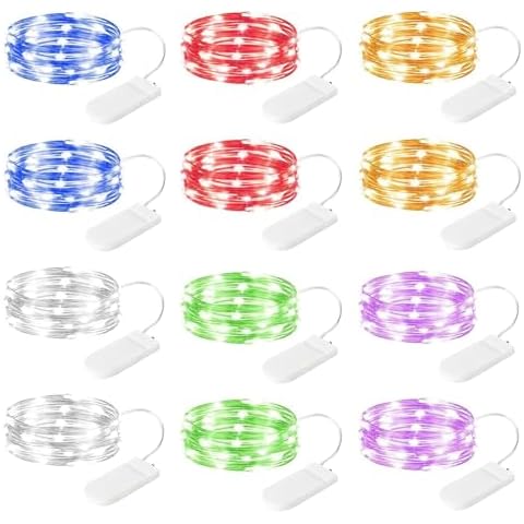 Minetom 12 Pack Battery Fairy Lights Cover