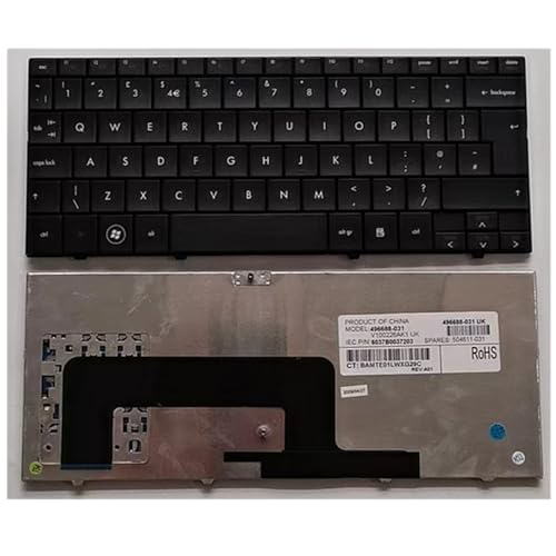 Teclado HP Mini 1000 rojo acabado premium y ajuste exacto distribucion UK English