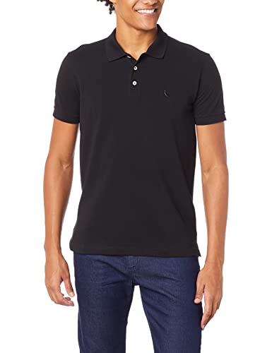 Polo Piquet Classica, Reserva, Masculino, Preto, G