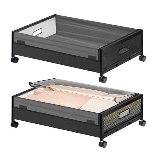 DIY Space‑Saving Loft Bed for Low Ceilings — Built‑in Storage Tips for UK Homes 9 Under-Bed Rolling Storage Boxes with Wheels