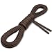 Waxed Thin Flat Dress Shoelaces [3 Pairs] 3/32" Wide - Premium Quality - By Miscly (36, Dark Brown)