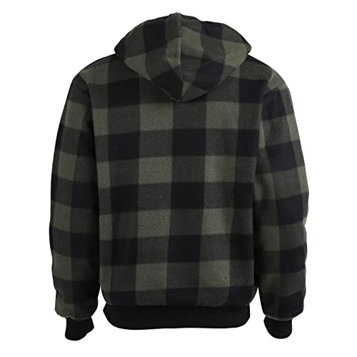 Image of Gary Com Heavyweight Sherpa Hoodies for Men, Thick Fleece Lined Full Zip Up Winter Warm Sweatshirts Work Jackets