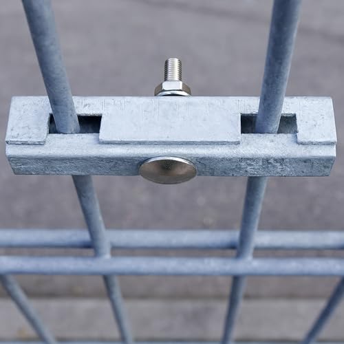 WDB - U-Mattenverbinder Gittermattenverbinder 10er Pack, U-Form, kompatibel mit 656 & 868 – Verzinkt