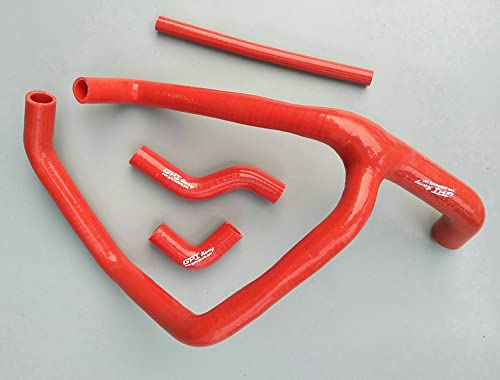 FSMOTO Coolant Y Silicone Radiator Hose for Hon-da 650 XL650 XL650VY XL650R XL650V TRANSALP XL-650 (RED)