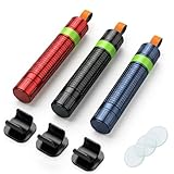 Carehabi Notfallhammer mit Gurtschneider & Glasbrecher fürs Auto 2 in 1, Nothammer 3er Set mit gehärteten Spitzen & Reflektor, Sicherheitshammer Rettungswerkzeug aus Aluminium