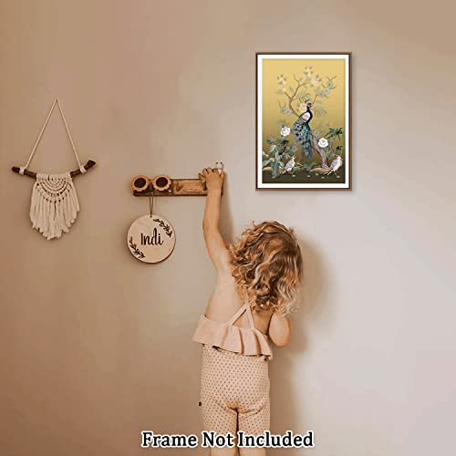 Canvas Prints Wall Art For Home And Office Wall Decoration Watercolor Peacock And Tree Canvas Artwork Print Painting Picture Bird Modern Abstract Unframe Wall Art For Living Room Bedroom Kitchen 12X18Inch #TOP2