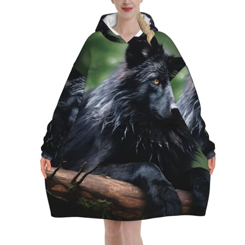 Couverture à capuche contre le froid hivernal plaid flanelle adulte