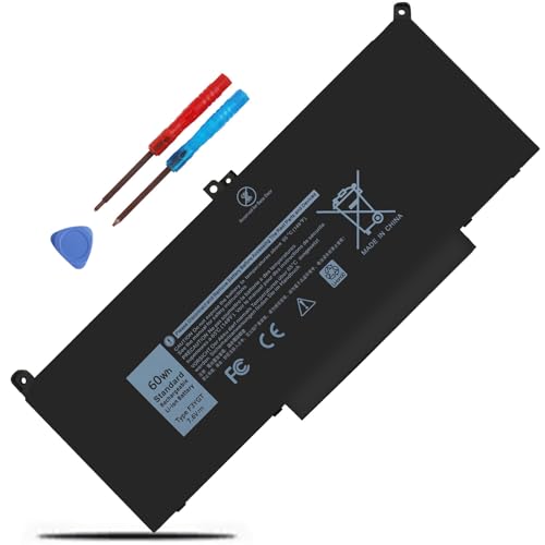 Fepprry 7490 F3YGT Laptop Battery for Dell Latitude 12 13 14 7000 7280 7290 7380 7390 7480 7490 E7480 E7490 E7280 E7290 E7390 Battery