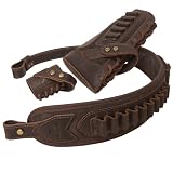 WAYNE'S DOG No Drill Leather Rifle Sling with Gun Buttstock for Lever Action...