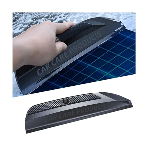 Sandfren Car Window Squeegee, Silicone Vehicle Glass Water Cleaning Wiper Blade for Drying, Professional Automotive Mirror Scraper Cleaner Accessories, Universal for SUV, Sedan, Truck