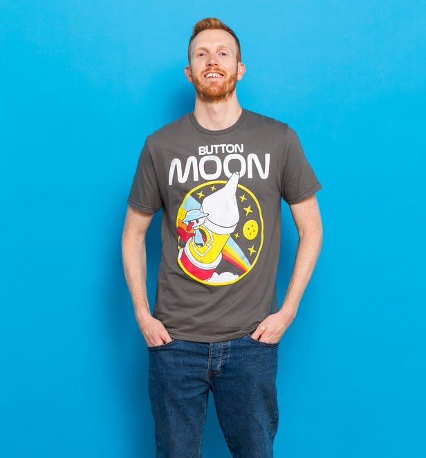 TruffleShuffle Button Moon t-shirt en coton durable et finitions premium - 2