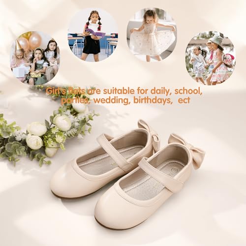 Image of PANDANINJIA Toddler Dress Shoes Flower Girls Ballet Flats