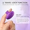 MANFLY Mini Finger Massager, Waterproof Rechargeable Portable Powerful Massage Ball (Purple) #5