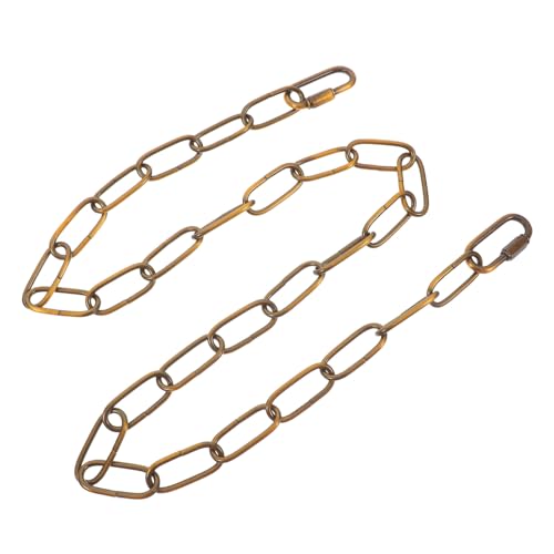 Ciieeo Cadena Para Lámpara Colgante De Hierro Desmontable 3x0,9 m Con Cierres 4 Mm Color Oro Antiguo Para Lámparas De Araña y Luces Colgantes, Repuesto Para Iluminación Interior