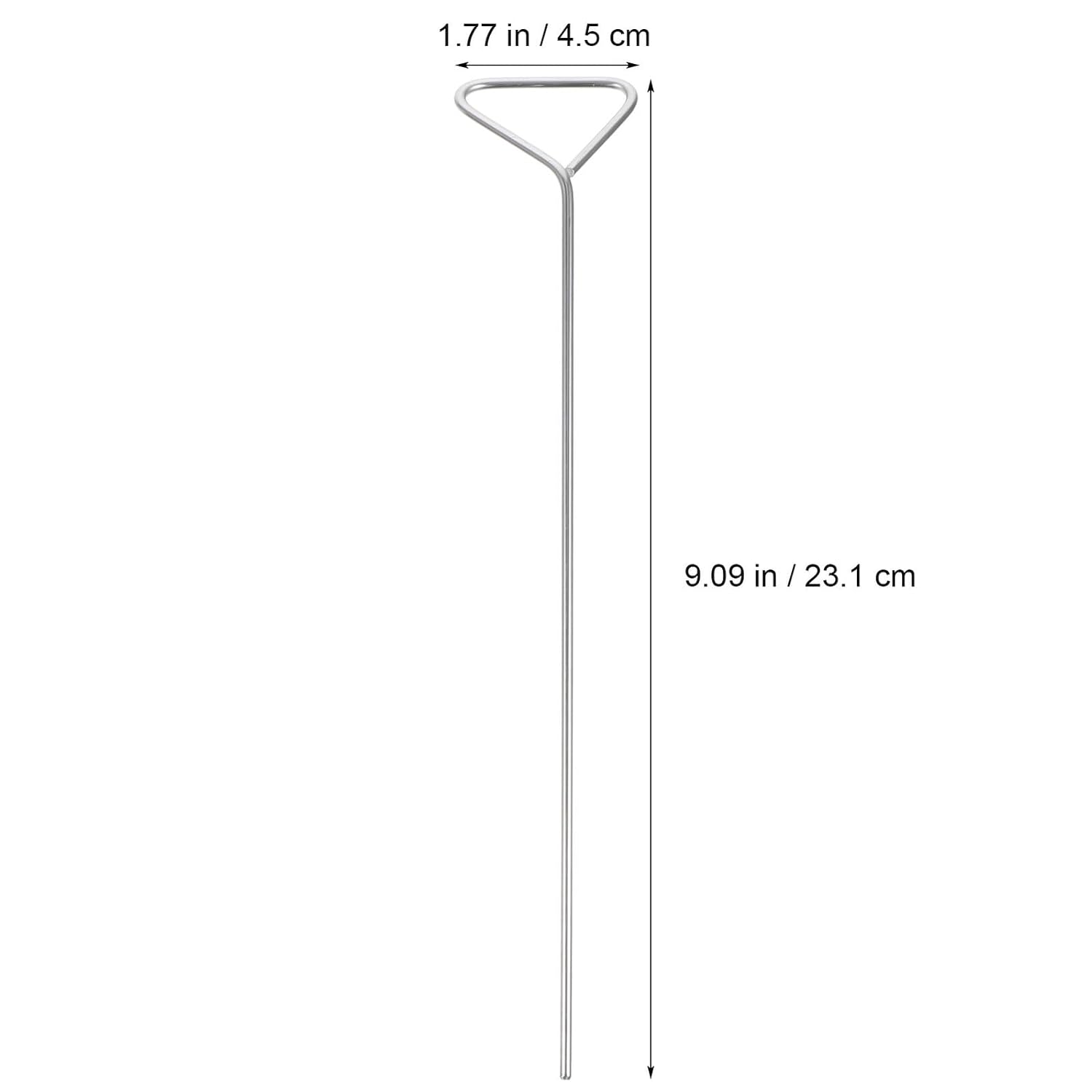 4pcs Stainless Steel Cell Spreader Laboratory Triangle Coating Rods Reusable Rust-Resistant Teaching Experiment Tools for Cell Culture and Spreading