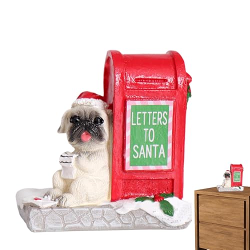 Buzón de Papá Noel, Cartas a, Estatua de Animales Buzón de Papá Noel | Cartas a, Adornos, Figuras coleccionables, Accesorios de Pueblo navideño para