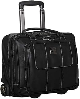 Kenneth Cole Reaction Women's Casual Fling Pebbled Faux Leather 16" Laptop Wheeled Business