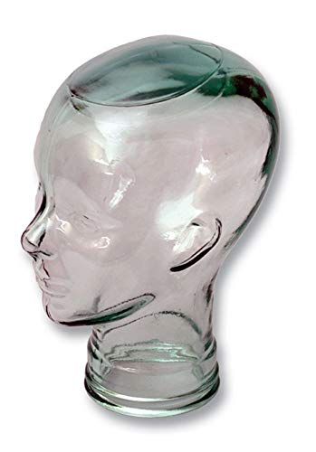 Glass Head Universal Display - 100% Recycled Clear Glass