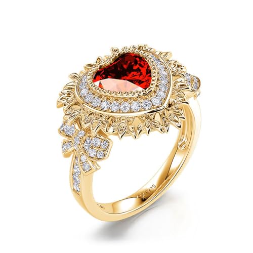 Jeulia 2.5 CT Wedding Ring for Women, Sterling Silver Engagement Rings Heart Cut CZ Promise Rings for Her Romantic Valentine's Day Bridal Set Jewelry with Gift Box3